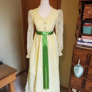Vintage 60s/70s Yellow Dress